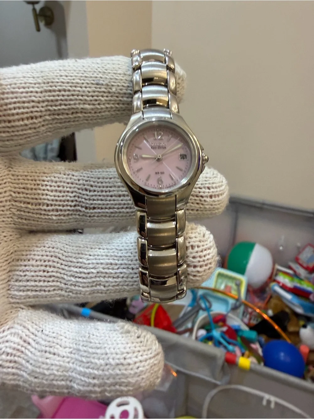 Citizen Eco-Drive Silhouette EW1170-51X Pink Dial Women's Watch Solar WR100